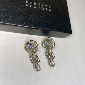Barney's NY Silver and Turquoise Earrings